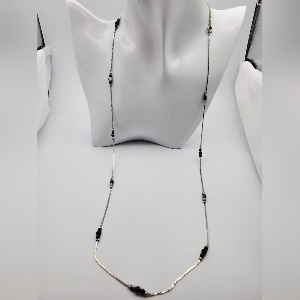 Swanky seed beaded mocha‎ necklace N1735